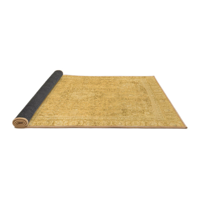 Sideview of Abstract Brown Modern Rug, abs2124brn