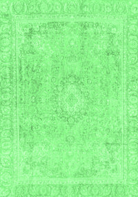 Abstract Emerald Green Modern Rug, abs2124emgrn