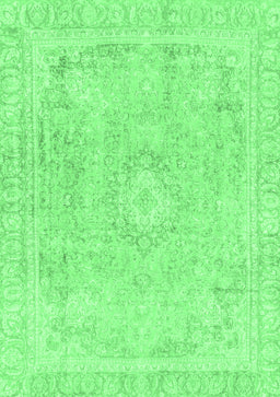 Abstract Emerald Green Modern Rug, abs2124emgrn