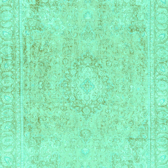 Machine Washable Abstract Turquoise Modern Area Rugs, wshabs2124turq