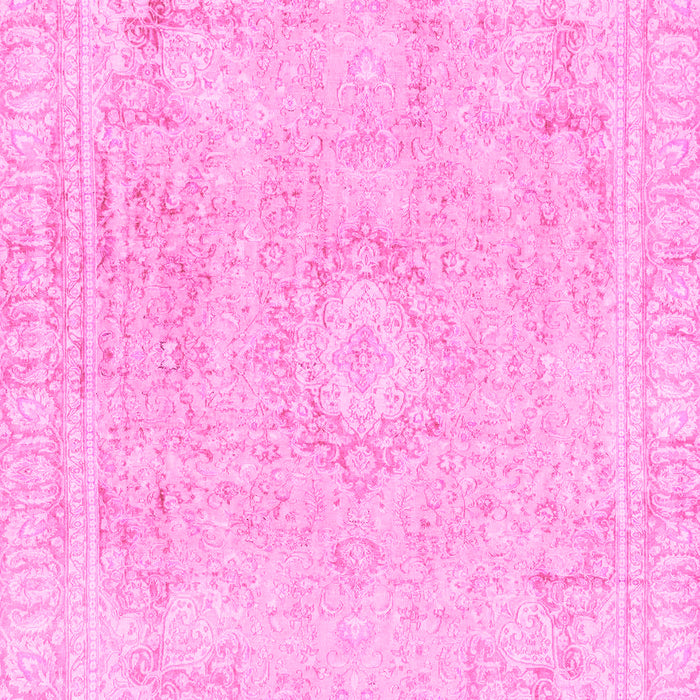 Machine Washable Abstract Pink Modern Rug, wshabs2124pnk