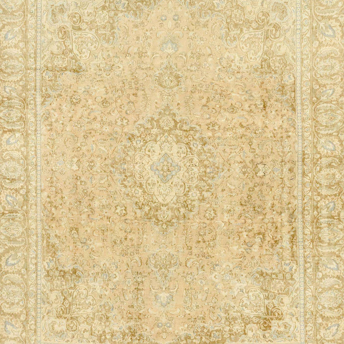 Machine Washable Abstract Brown Gold Rug, wshabs2124