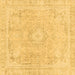 Square Abstract Brown Modern Rug, abs2124brn