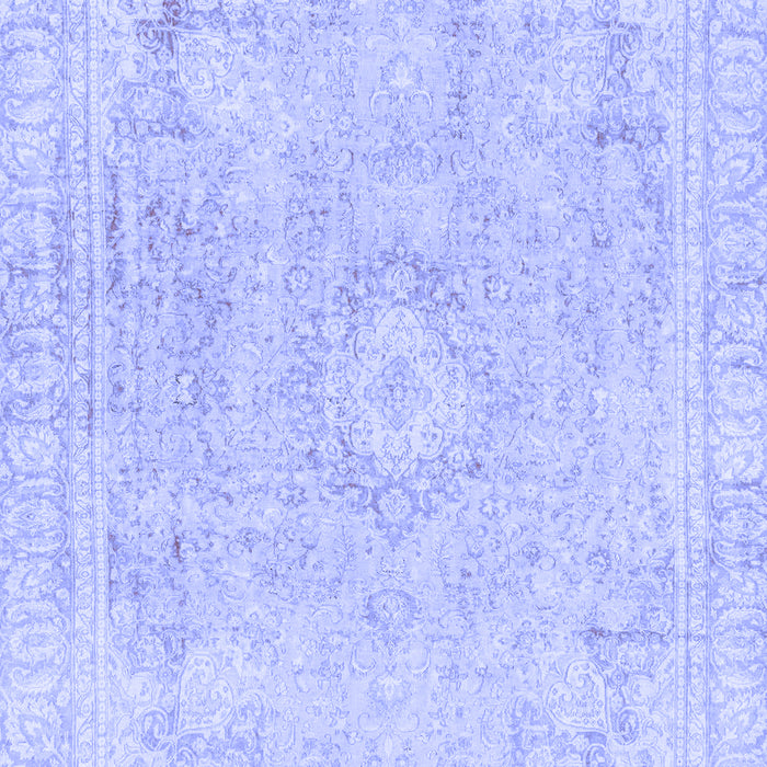 Abstract Blue Modern Rug, abs2124blu