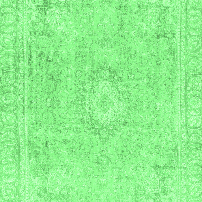 Machine Washable Abstract Emerald Green Modern Area Rugs, wshabs2124emgrn