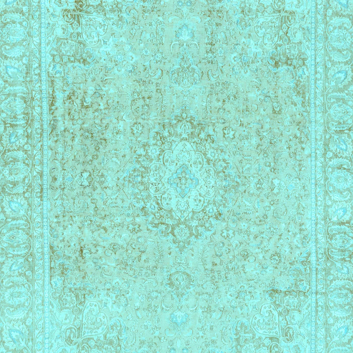 Abstract Light Blue Modern Rug, abs2124lblu