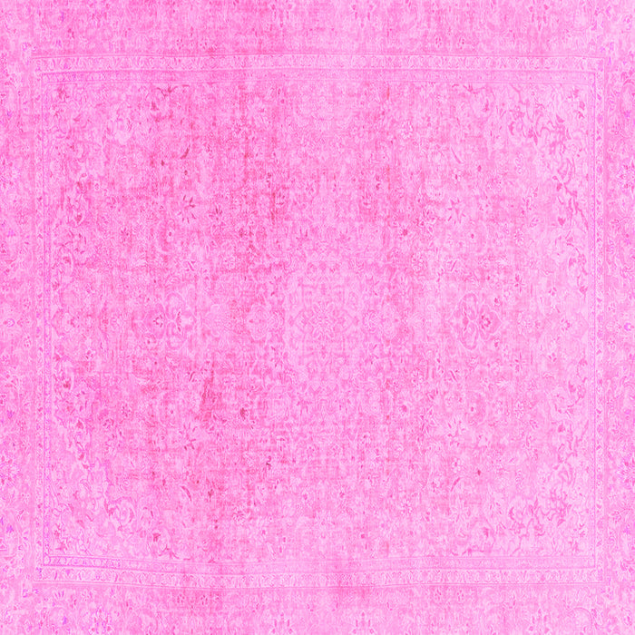 Square Abstract Pink Modern Rug, abs2125pnk