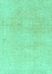 Abstract Turquoise Modern Rug, abs2125turq