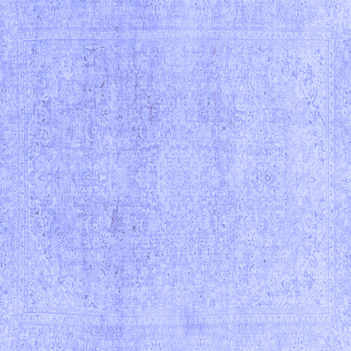 Square Abstract Blue Modern Rug, abs2125blu