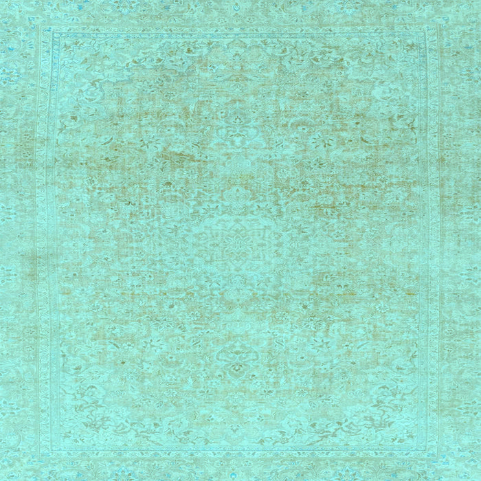 Square Abstract Light Blue Modern Rug, abs2125lblu