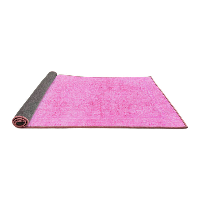 Sideview of Abstract Pink Modern Rug, abs2125pnk