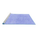 Sideview of Machine Washable Abstract Blue Modern Rug, wshabs2125blu