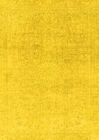 Abstract Yellow Modern Rug, abs2125yw