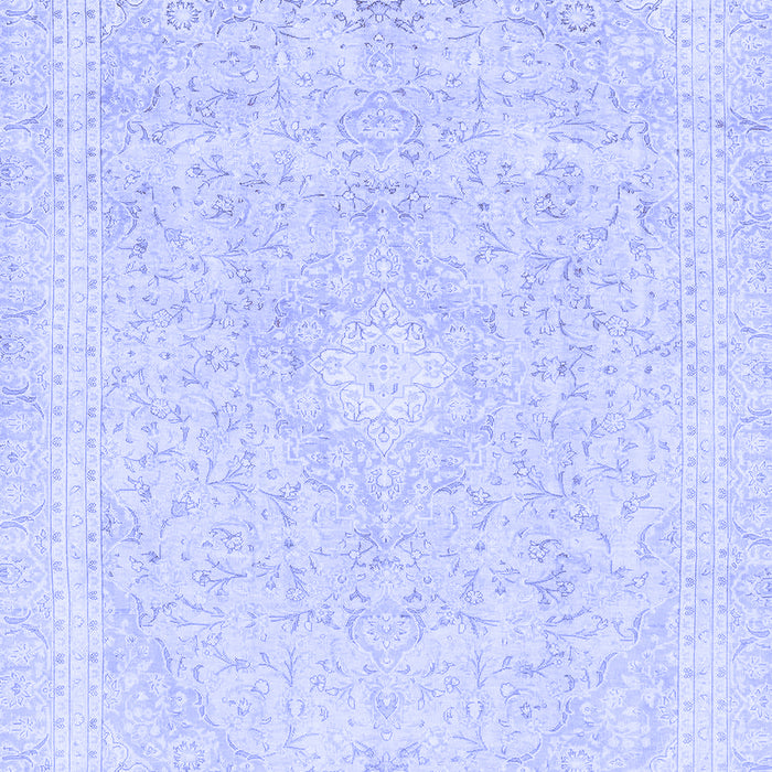 Machine Washable Abstract Blue Modern Rug, wshabs2126blu
