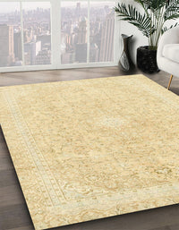 Abstract Sun Yellow Modern Rug, abs2126