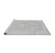 Sideview of Machine Washable Abstract Gray Modern Rug, wshabs2126gry