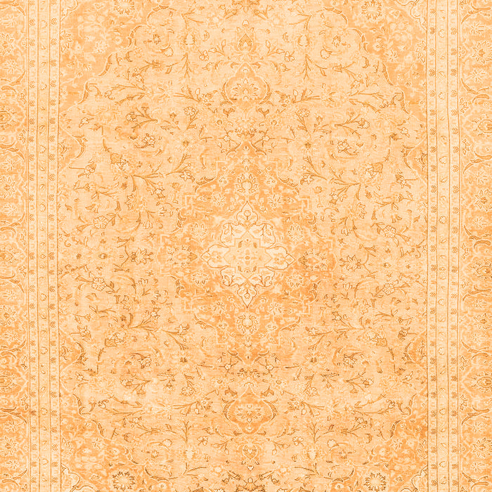 Machine Washable Abstract Orange Modern Area Rugs, wshabs2126org