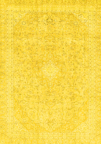 Abstract Yellow Modern Rug, abs2126yw