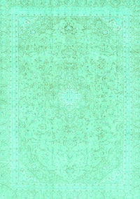 Abstract Turquoise Modern Rug, abs2126turq