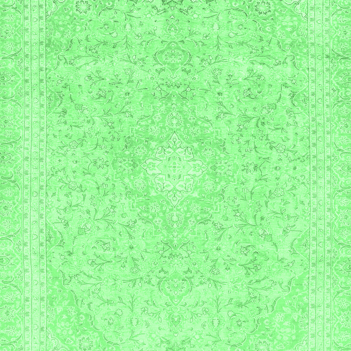 Machine Washable Abstract Emerald Green Modern Area Rugs, wshabs2126emgrn
