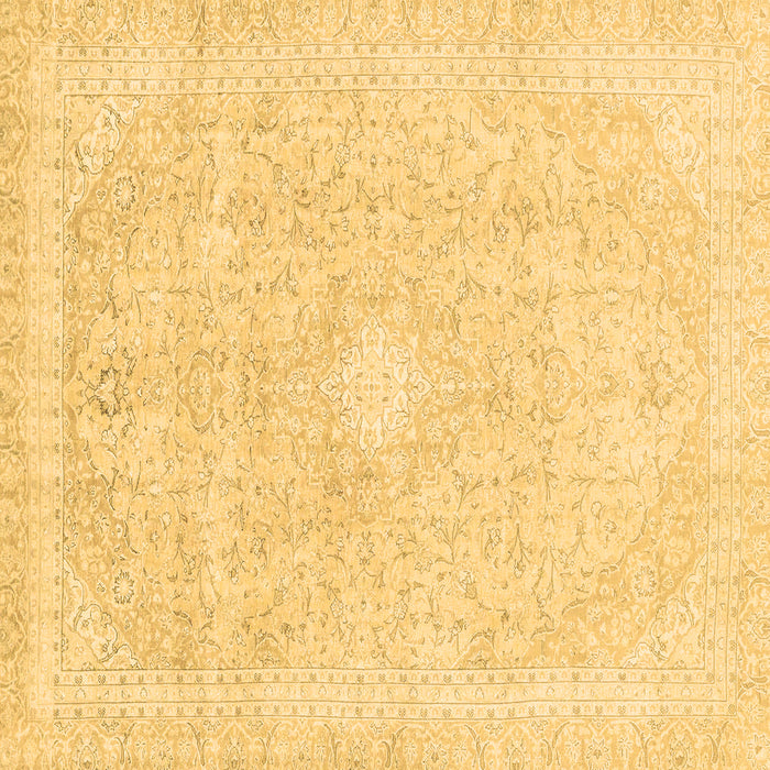 Square Abstract Brown Modern Rug, abs2126brn