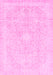 Abstract Pink Modern Rug, abs2126pnk