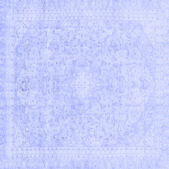 Square Machine Washable Abstract Blue Modern Rug, wshabs2126blu