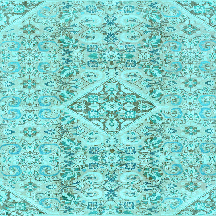 Square Machine Washable Abstract Light Blue Modern Rug, wshabs2127lblu