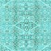 Square Machine Washable Abstract Light Blue Modern Rug, wshabs2127lblu