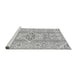 Sideview of Machine Washable Abstract Gray Modern Rug, wshabs2127gry