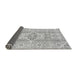 Sideview of Abstract Gray Modern Rug, abs2127gry