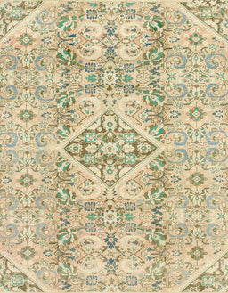 Abstract Copper Green Modern Rug, abs2127