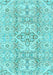 Abstract Light Blue Modern Rug, abs2127lblu