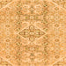 Square Abstract Orange Modern Rug, abs2127org