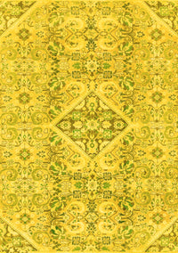 Abstract Yellow Modern Rug, abs2127yw