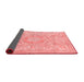 Abstract Red Modern Area Rugs