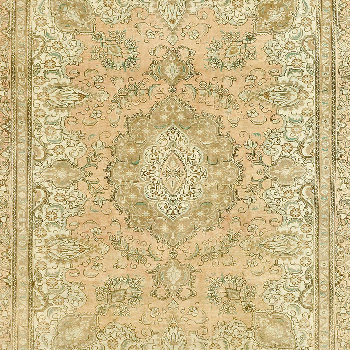 Abstract Brown Gold Modern Rug, abs2128