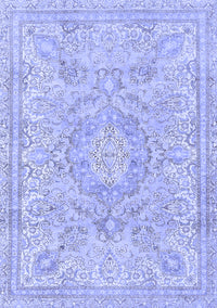 Abstract Blue Modern Rug, abs2128blu