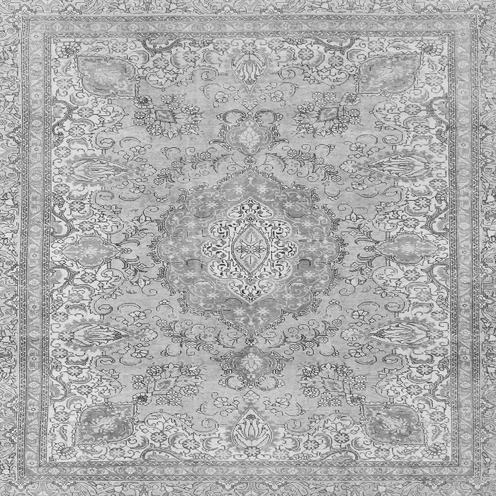 Square Machine Washable Abstract Gray Modern Rug, wshabs2128gry