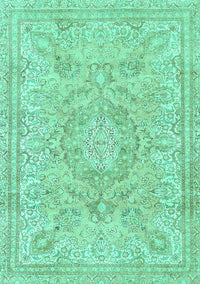 Abstract Turquoise Modern Rug, abs2128turq