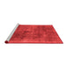 Modern Red Washable Rugs