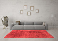 Machine Washable Abstract Red Modern Rug, wshabs2129red