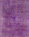 Machine Washable Abstract Orchid Purple Rug, wshabs2129