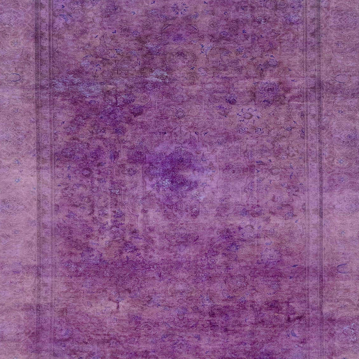 Machine Washable Abstract Orchid Purple Rug, wshabs2129