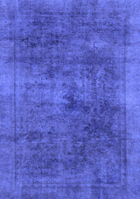 Abstract Blue Modern Rug, abs2129blu