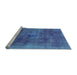 Sideview of Machine Washable Abstract Light Blue Modern Rug, wshabs2129lblu