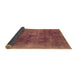 Sideview of Abstract Brown Modern Rug, abs2129brn