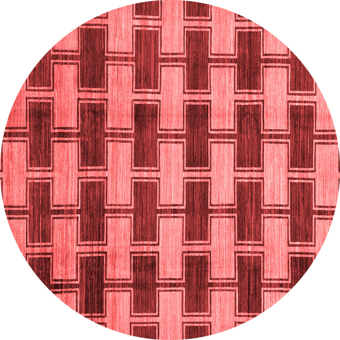 Machine Washable Abstract Red Modern Rug, wshabs212red