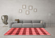 Modern Red Washable Rugs