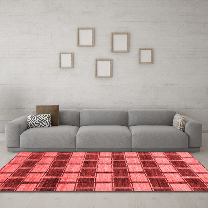 Modern Red Washable Rugs
